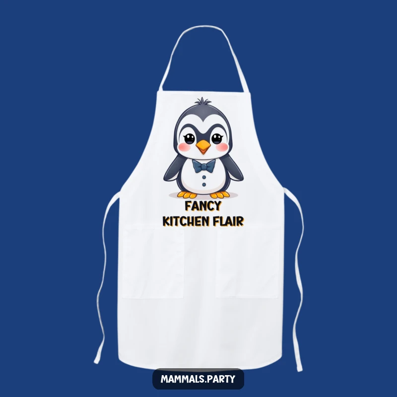 Funny Penguin Tuxedo Apron: Energetic Dapper for Kitchen Style