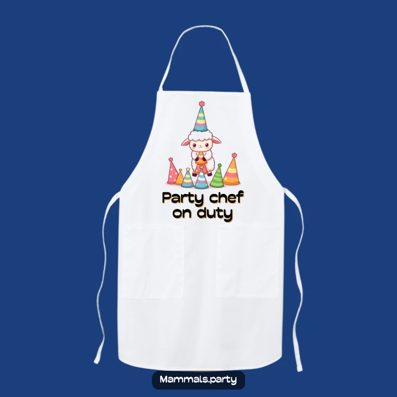 Funny Sheep Apron: Kawaii Party Chef, Hilarious Kitchen Gift for Celebrations