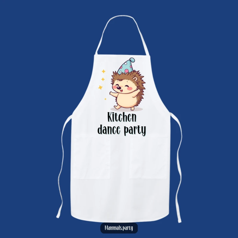Kitchen Jams Funny Kawaii Hedgehog Hat Dance Apron - Fun Cooking Style