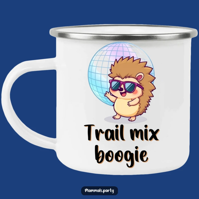 Funny Hedgehog Disco Camping Mug: Your Groovy Campfire Companion