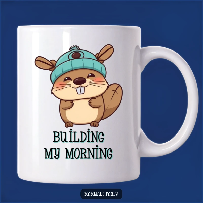 Funny Beaver Mug: Propeller Beanie Joy for a Hilarious Gift