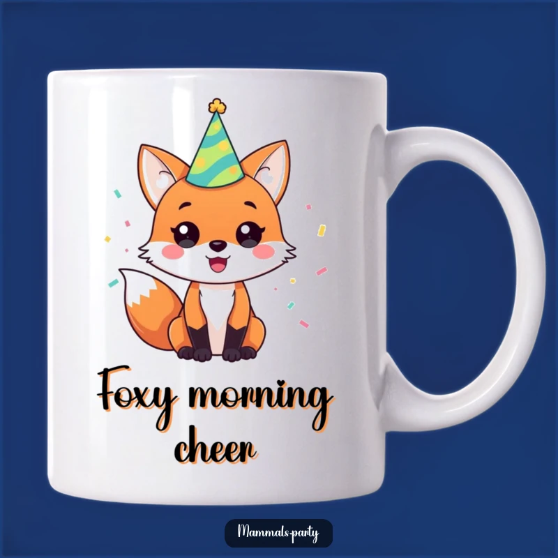 Funny Party Fox Celebration Mug: A Hilarious Gift for Festive Fun Lovers