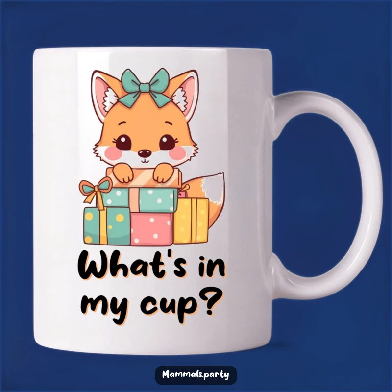 Funny Fox Present Mug: Cunning Sneak, Perfect Gift for Playful Souls