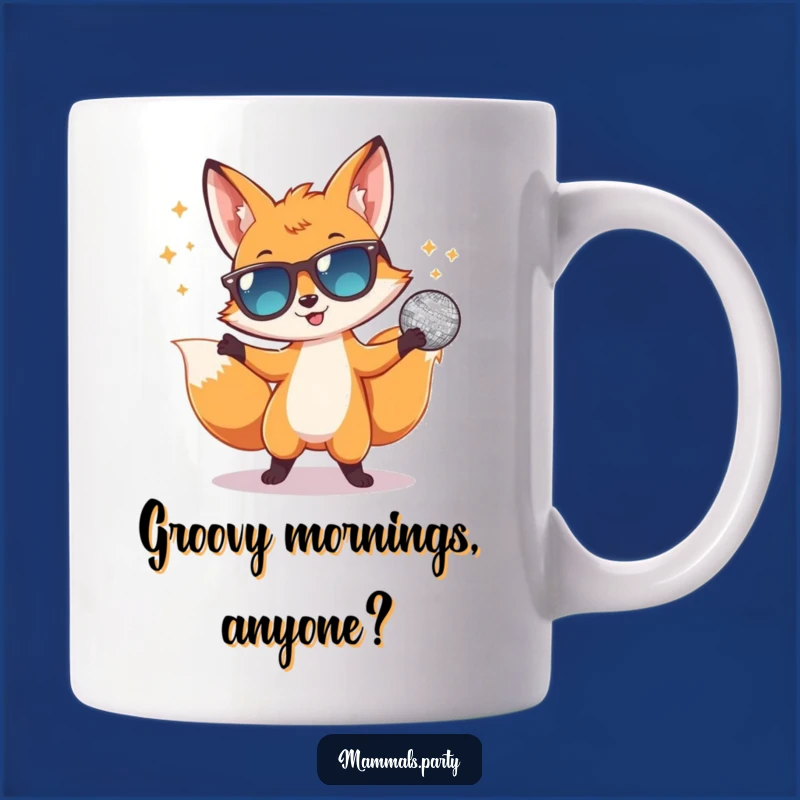 Funny Dancing Fox Disco Ball Mug: A Hilarious Gift for Party Animals