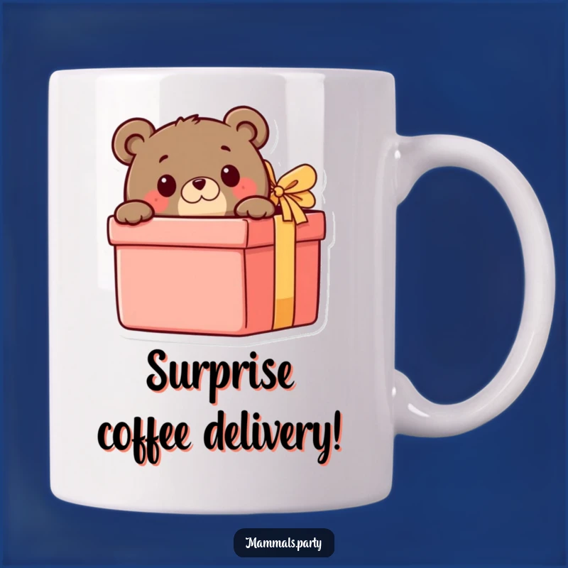 Funny Bear Peeking Gift Mug: Adorable and Hilarious Surprise Gift for Bear Lovers