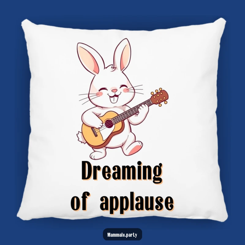 Funny Guitar Rabbit Pillow: Comfy Couch Tunes, Hilarious Musical Accent