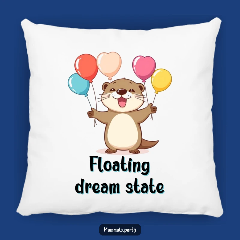 Funny Otter Balloon Comfort Pillow: A Soft and Hilarious Accent for Playful Nooks