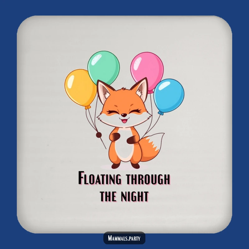 Funny Kawaii Fox Juggling Coaster Set: Cute & Protective Table Decor