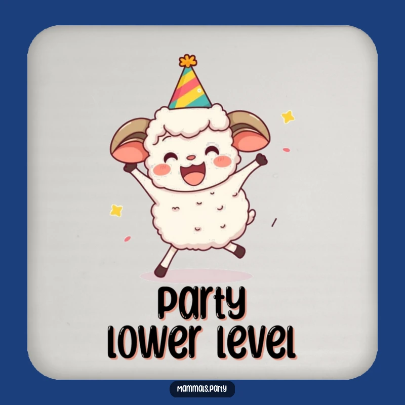 Funny Sheep Limbo Coaster: Hilarious Party Protection for Your Drinks