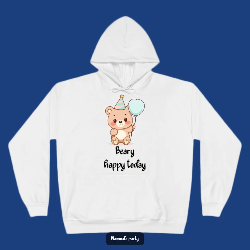 Funny Bear Cozy Party Hoodie - Warm Cute Bear Gift for Celebrations
