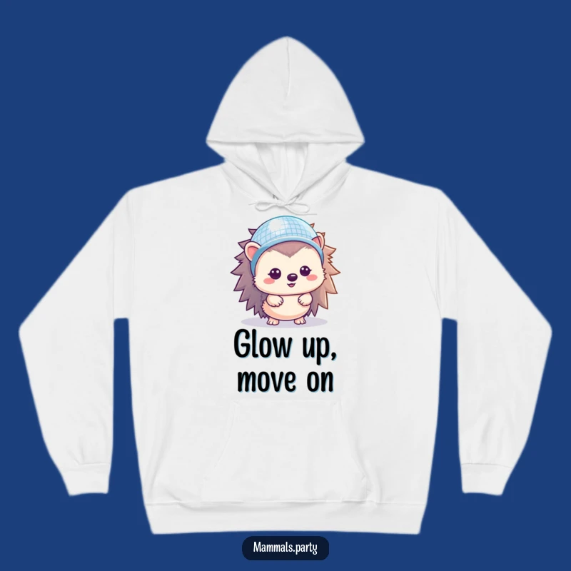 Cozy Funny Hedgehog Disco Hoodie: Stay Warm and Party with This Kawaii Gear