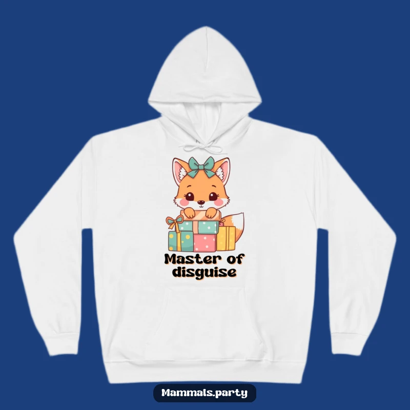 Funny Fox Present Hoodie: Cozy Up with Playful Fox Cunning