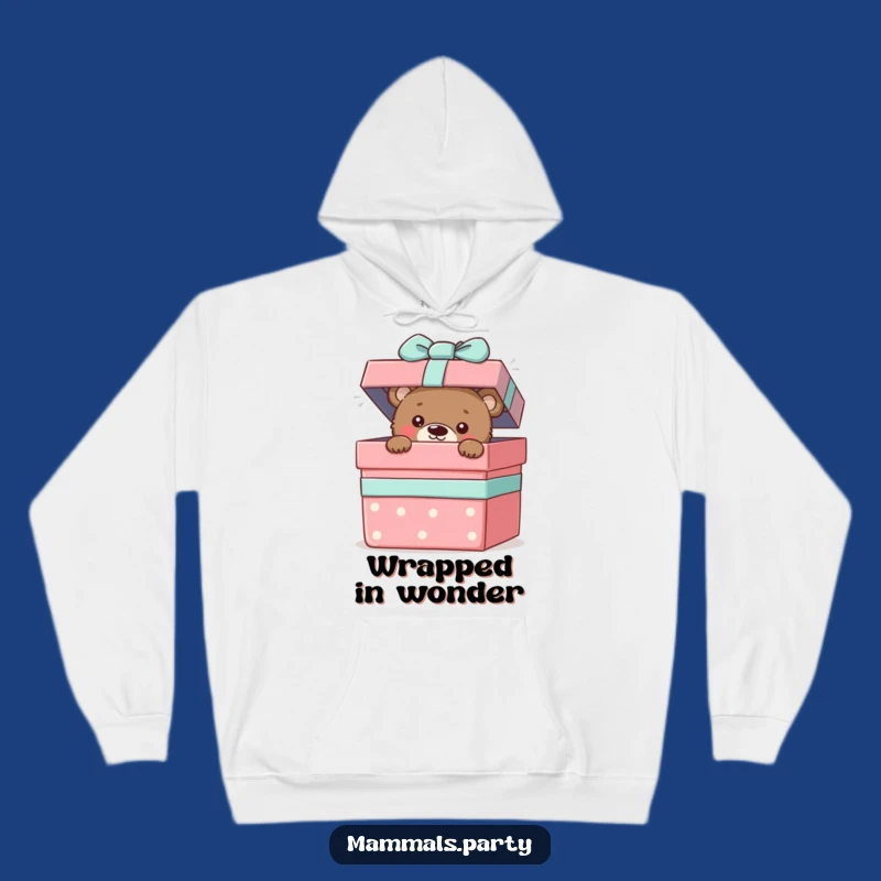 Funny Bear Cub Surprise Hoodie - Cozy & Humorous Gift for Peekers
