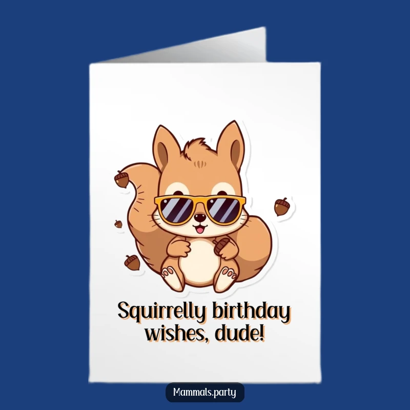 Free Printable DJ Squirrel Birthday Card: Funny Downloadable Gift for Music Lovers!
