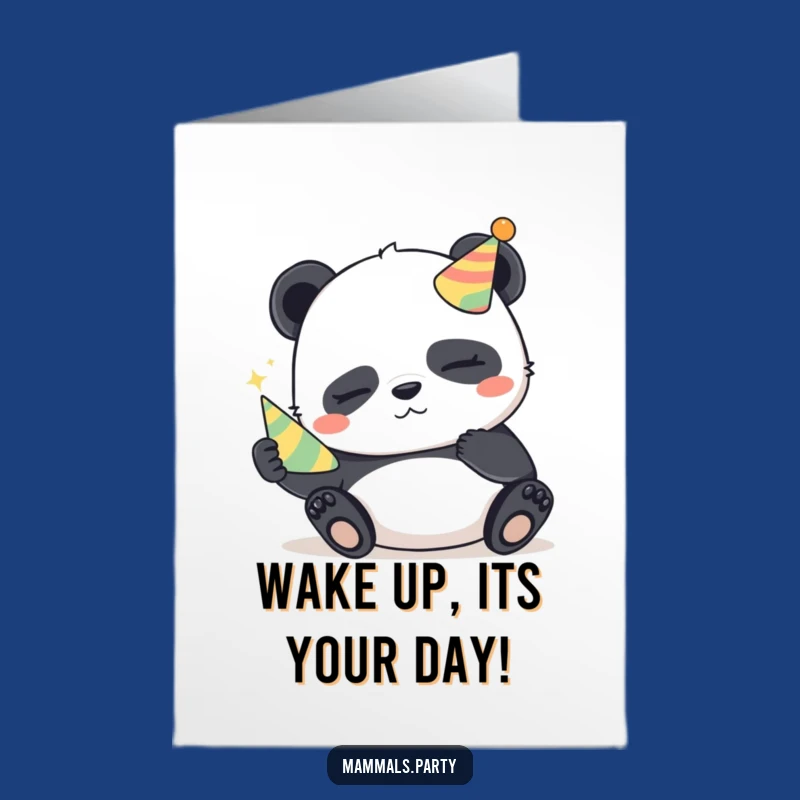 Free Printable Panda Birthday Card: Mischievous Fun Downloadable Gift