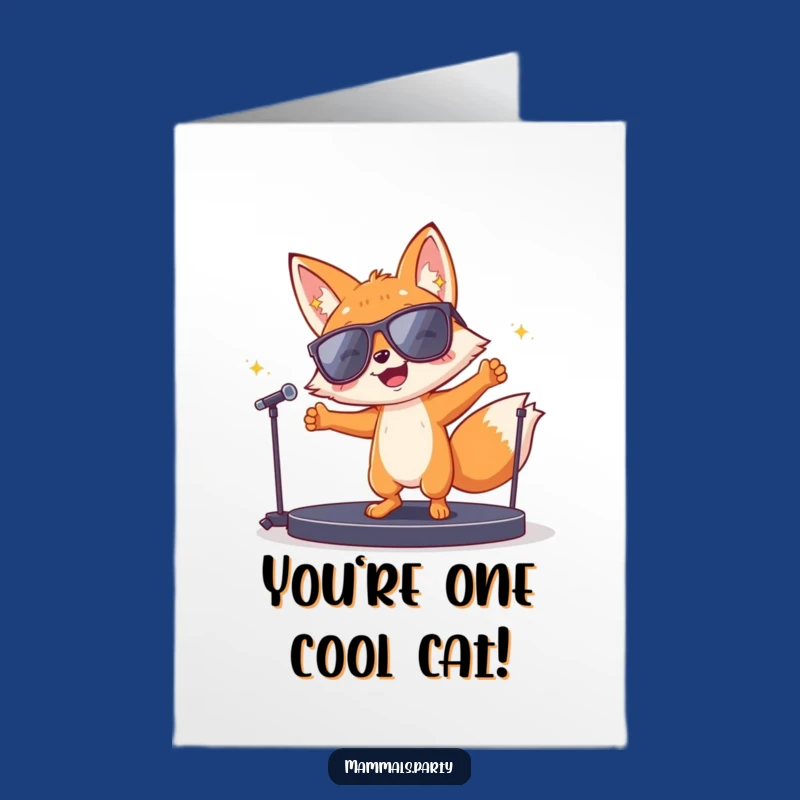 Free Printable Congrats Card: Fox's Victory Dance - A Hilarious Downloadable Celebration!