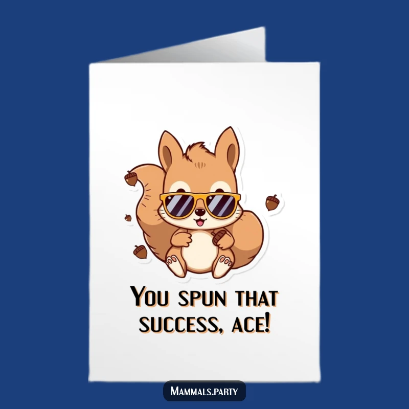 Free Printable DJ Squirrel Congrats Card: Hilarious Downloadable for Any Big Win!