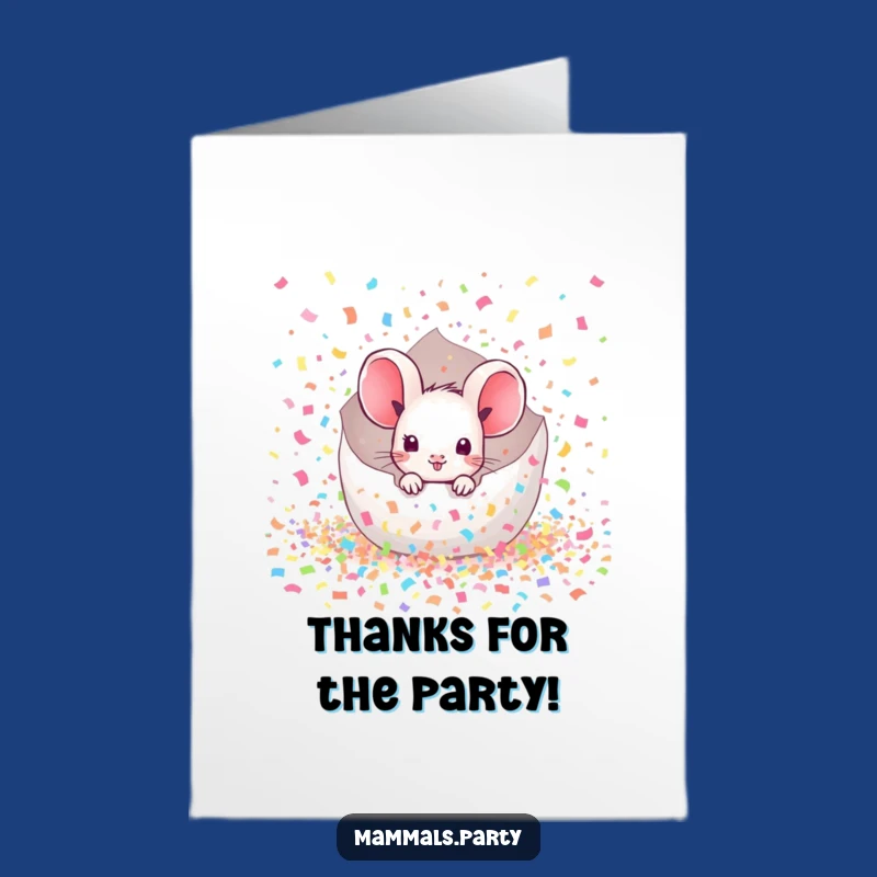 Free Printable Mouse Confetti Thank You Card: A Fun Downloadable Surprise