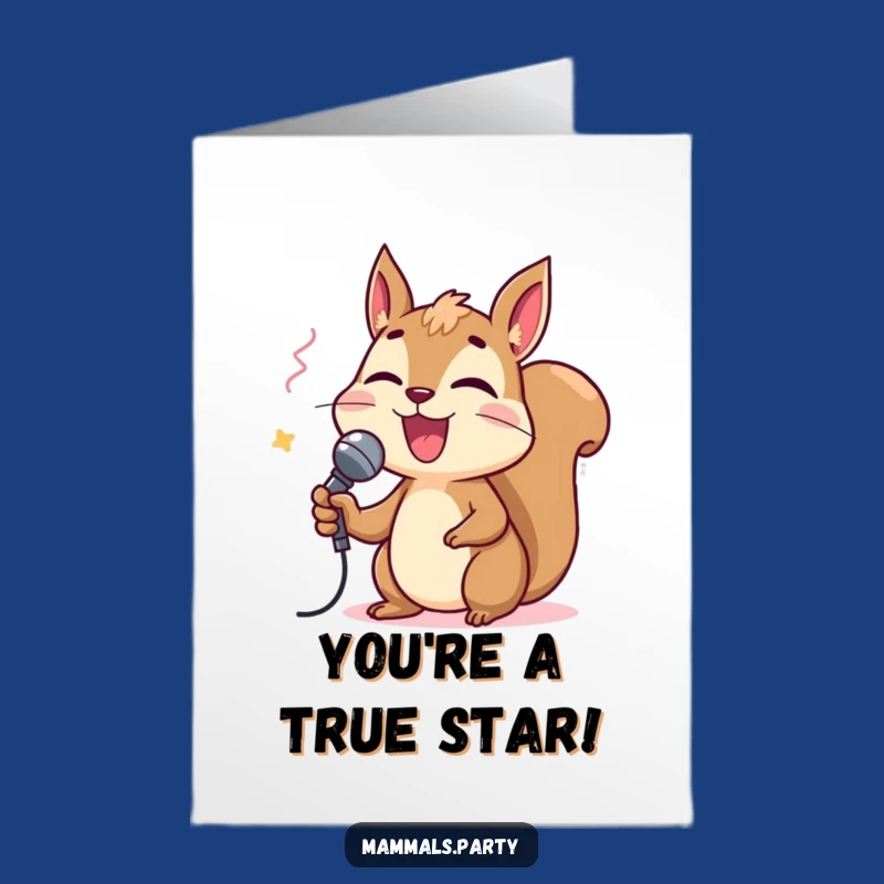 Free Printable Thank You Card: Squirrel's Song of Thanks - A Sweet Downloadable Melody!