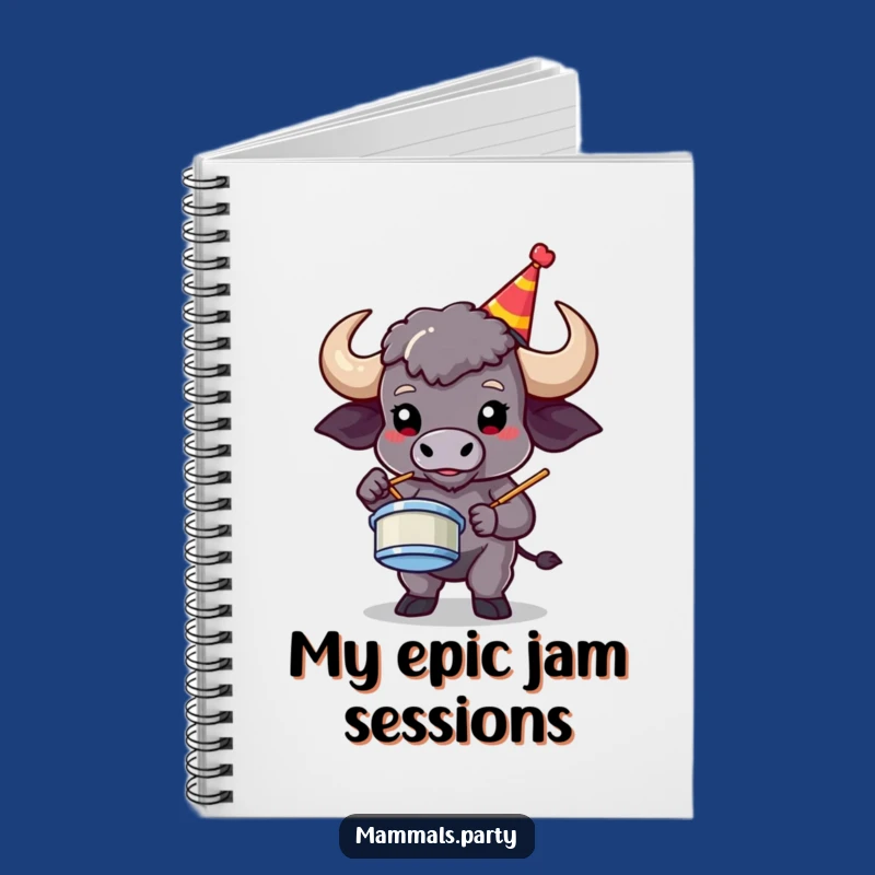 Funny Buffalo Air Drumming Notebook: Hilarious Journal for Song Ideas