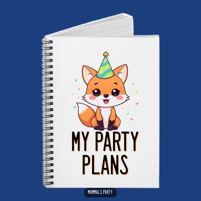 Funny Fox Party Planner Notebook: A Hilarious Journal for Festive Ideas