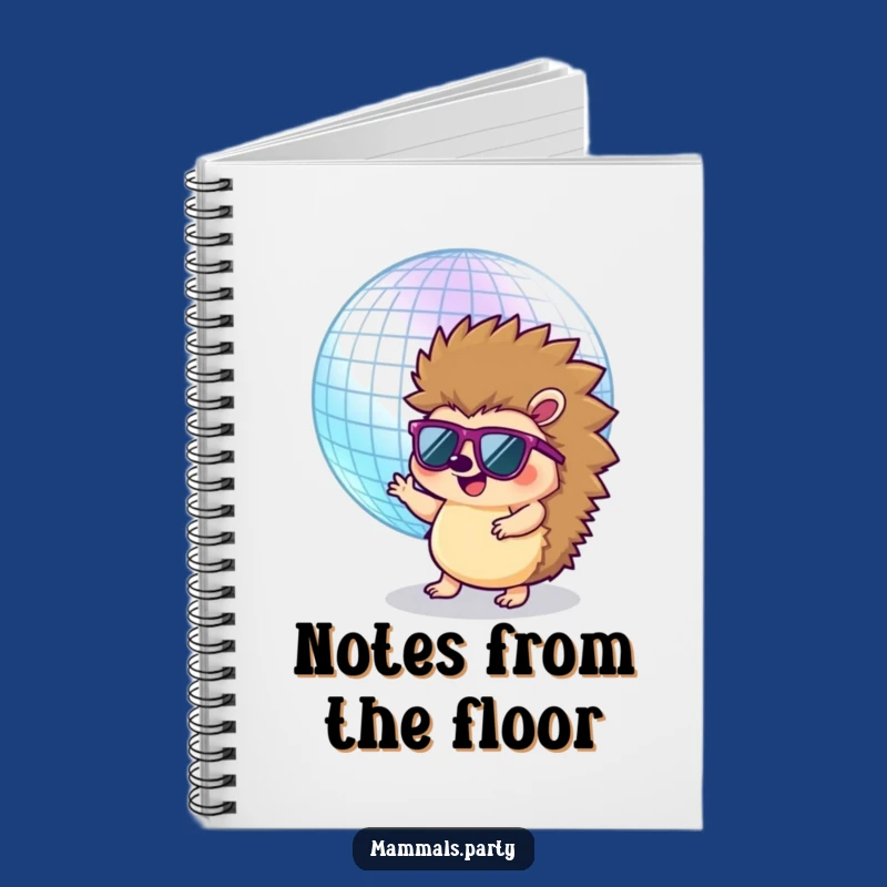 Funny Hedgehog Disco Notebook: Write Your Next Hit Song or Dance Moves
