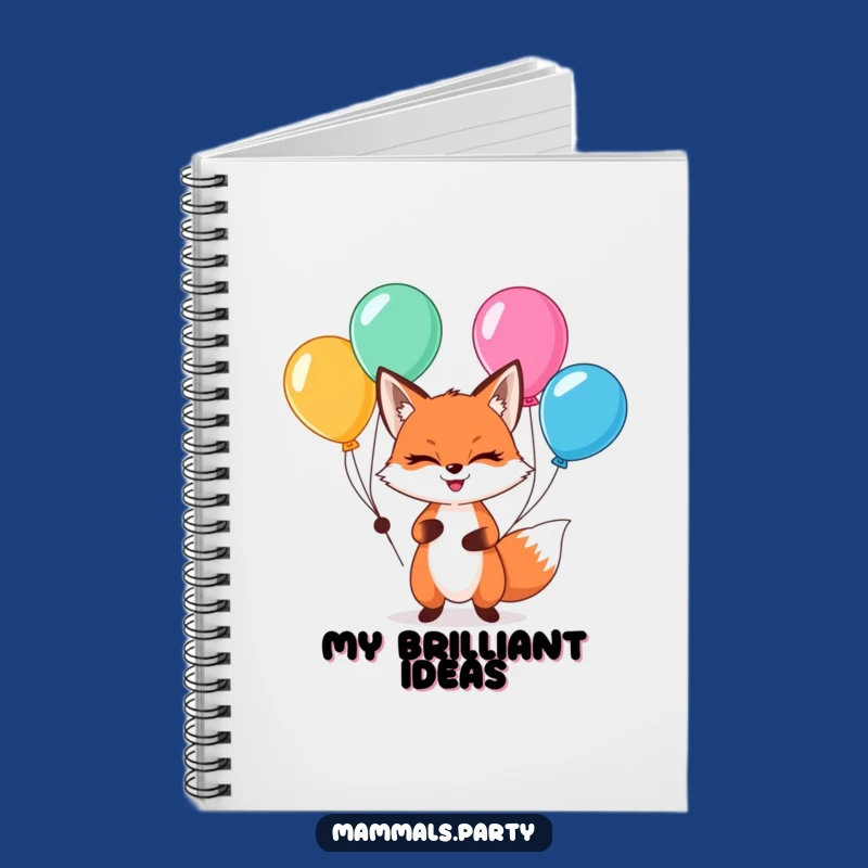 Funny Kawaii Fox Juggling Notebook: Cute Journal for Clever Ideas