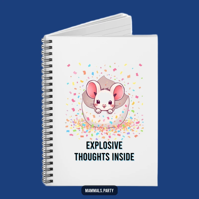 Funny Mouse Confetti Notebook: Capture Your Ideas with Kawaii Excitement