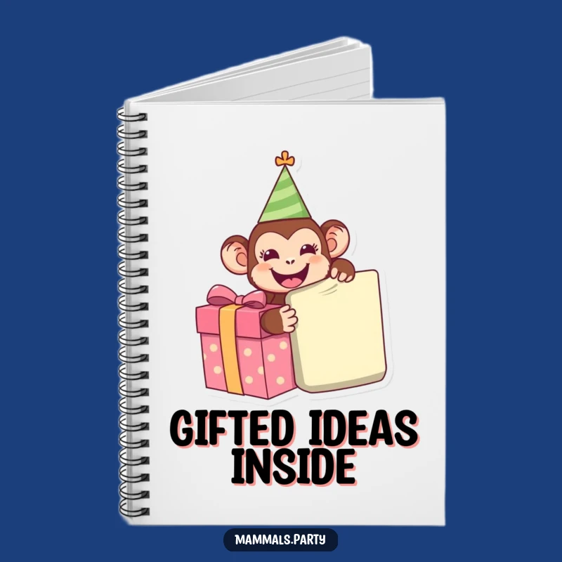 Funny Monkey Notebook - Happy Unwrapping Journal, Hilarious Party Gift