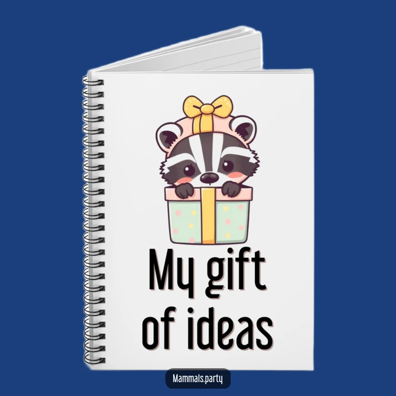 Jot Down Surprises: Funny Playful Badger Notebook Gift