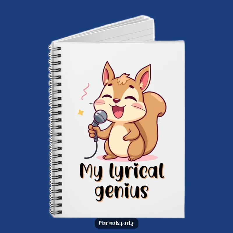 Funny Squirrel Karaoke Notebook: Capture Your Lyrics with this Music Gift
