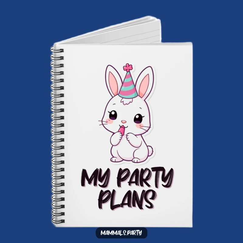Funny Kawaii Bunny Party Notebook: Cute Journal for Festive Plans