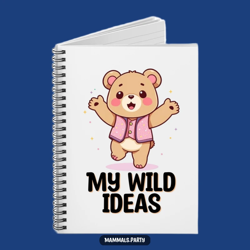 Funny Kawaii Bear Dance Notebook, Hilarious Journal for Fun Ideas