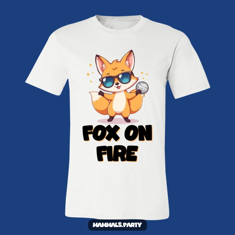 Funny Disco Fox T-Shirt: Hilarious Party Animal Wear for a Good Time