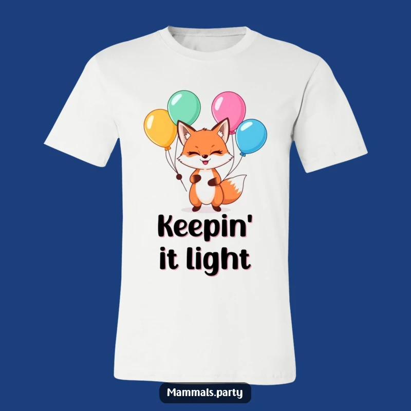 Funny Kawaii Fox Juggling T-Shirt: Cute & Witty Woodland Tee