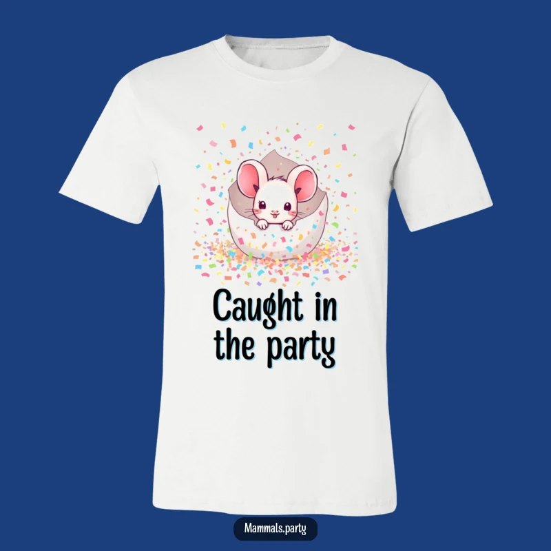 Funny Mouse Confetti T-Shirt: Rock a Kawaii Surprise Party Look