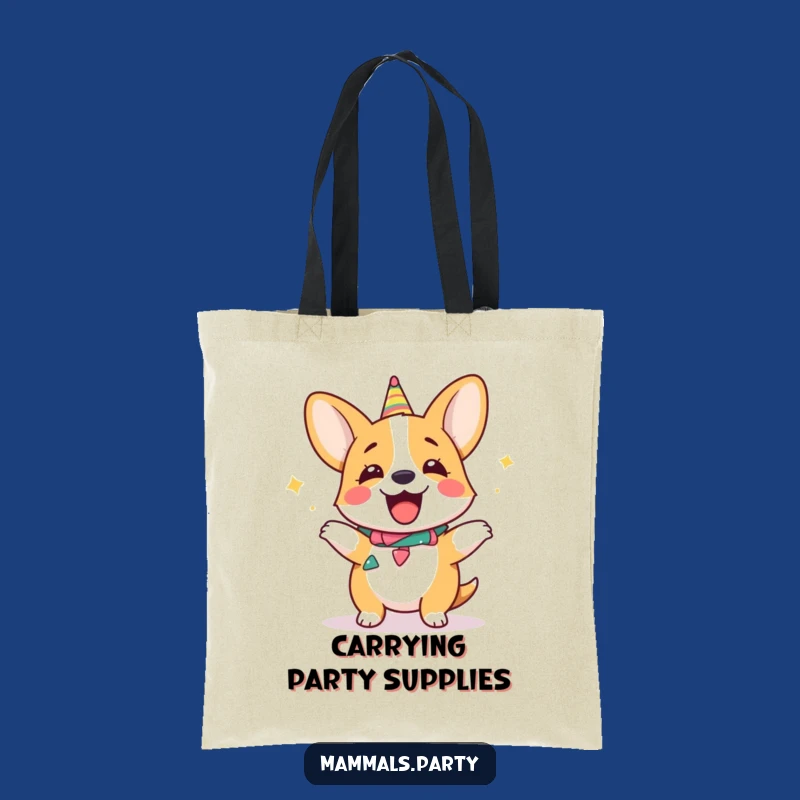 Funny Corgi Dance Tote Bag, Stylish & Hilarious, Perfect for Errands & Gifts