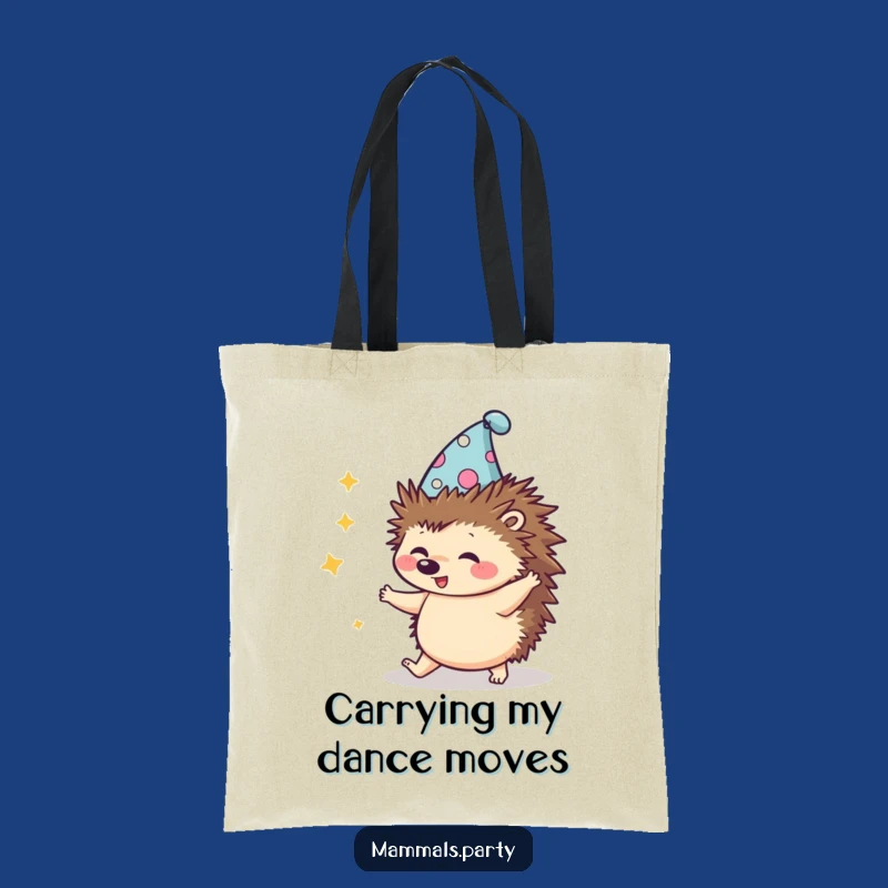 Funny Kawaii Hedgehog Hat Dance Tote Bag - Carry Your Moves