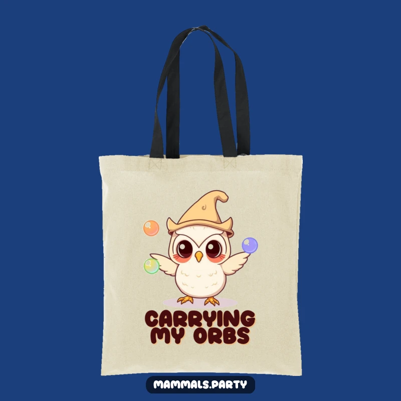 Funny Owl Juggling Tote Bag: Carry Your Wonders with this Magical Gift